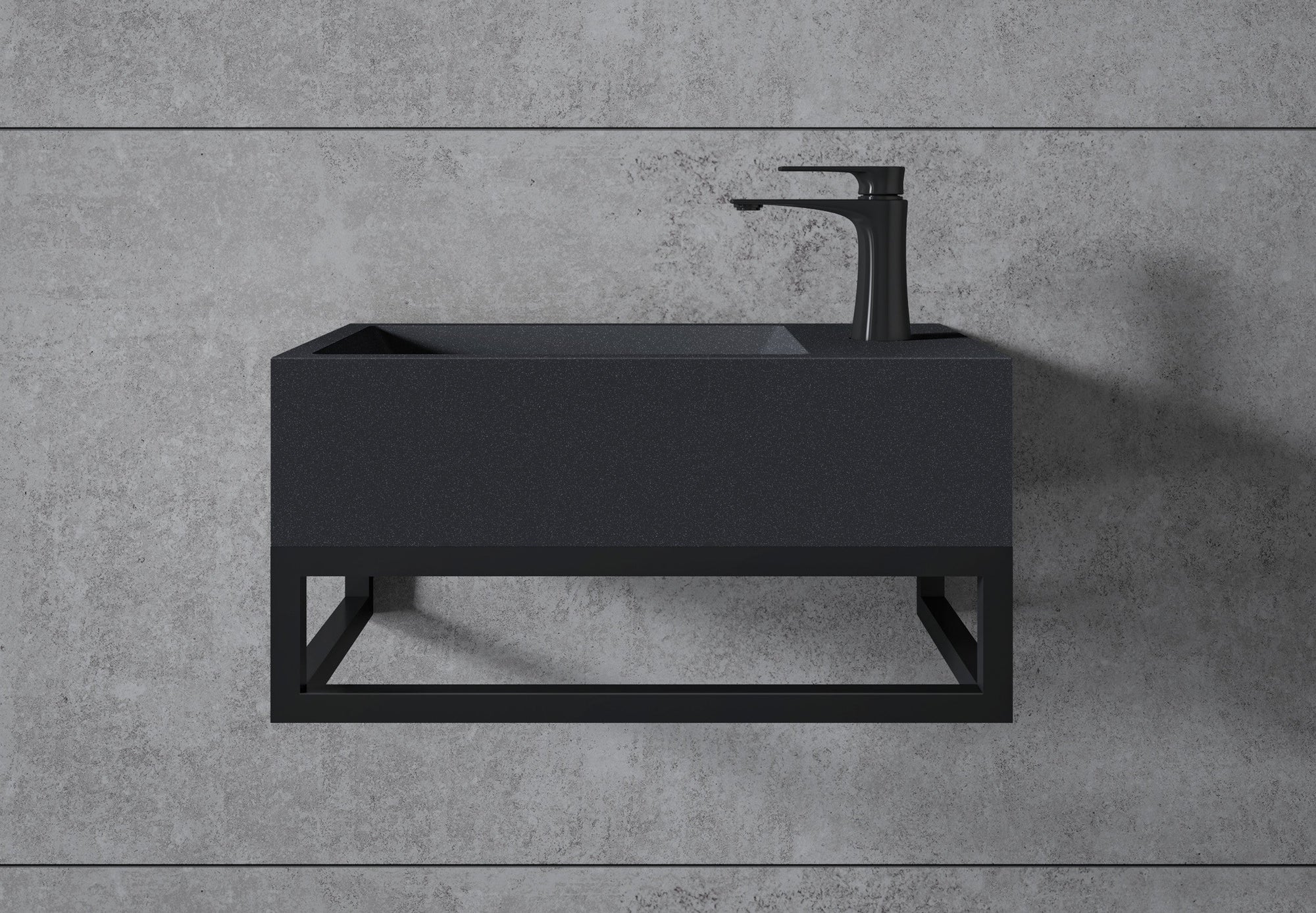 Lavabo mural BA18 en fonte minérale
