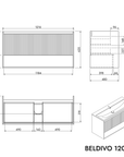Meuble salle de bain BELDIVO 120 cm