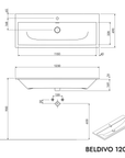 Meuble salle de bain BELDIVO 120 cm