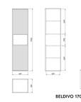 Ensemble meubles salle de bain BELDIVO 80 cm
