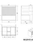 Meuble salle de bain BELDIVO 60 cm