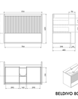 Meuble salle de bain BELDIVO 80 cm
