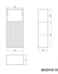 Ensemble meubles salle de bain BELDIVO 60 cm