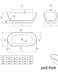 Baignoire îlot JAZZ PLUS 2.0