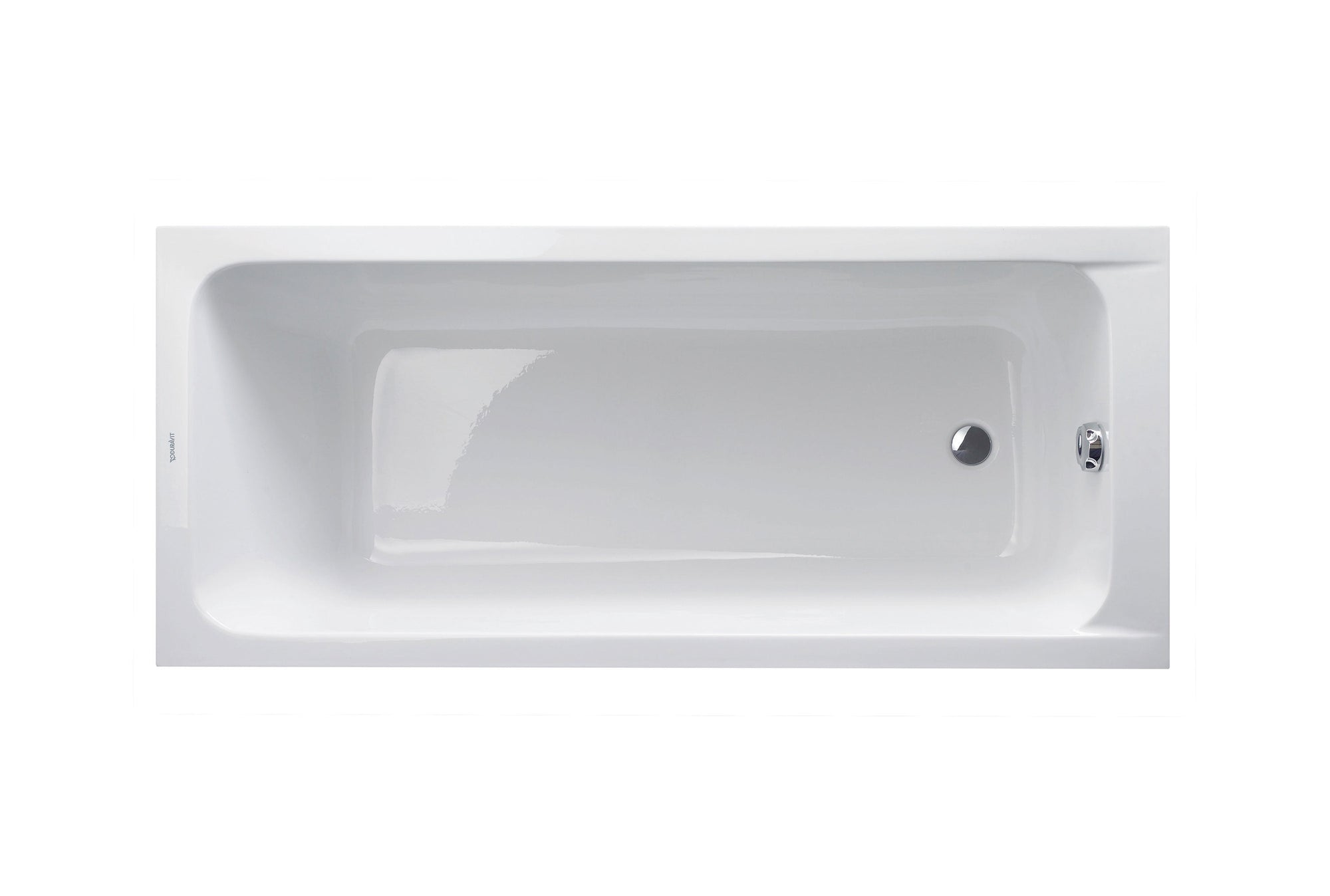 Baignoire rectangulaire Duravit DuraLavant, pour installation