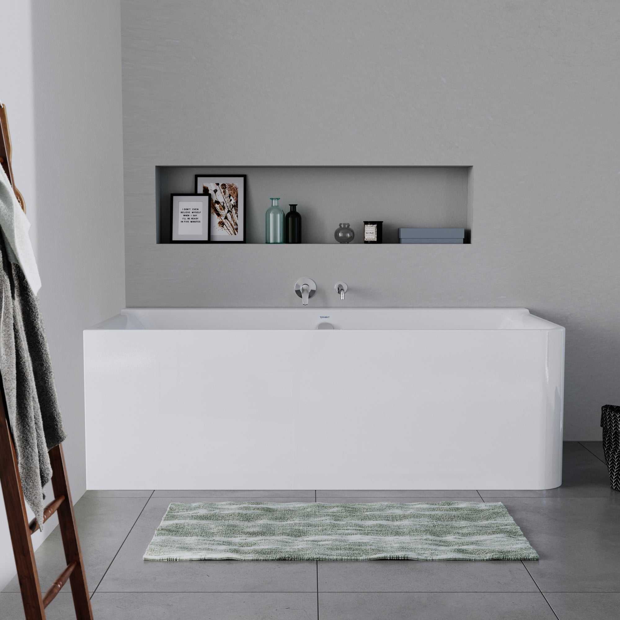 Duravit baignoire d'angle semi-îlot P3