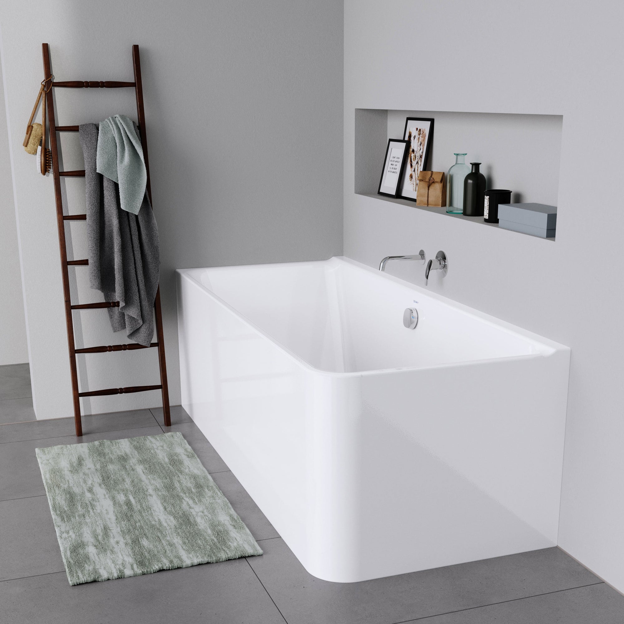 Duravit baignoire d'angle semi-îlot P3