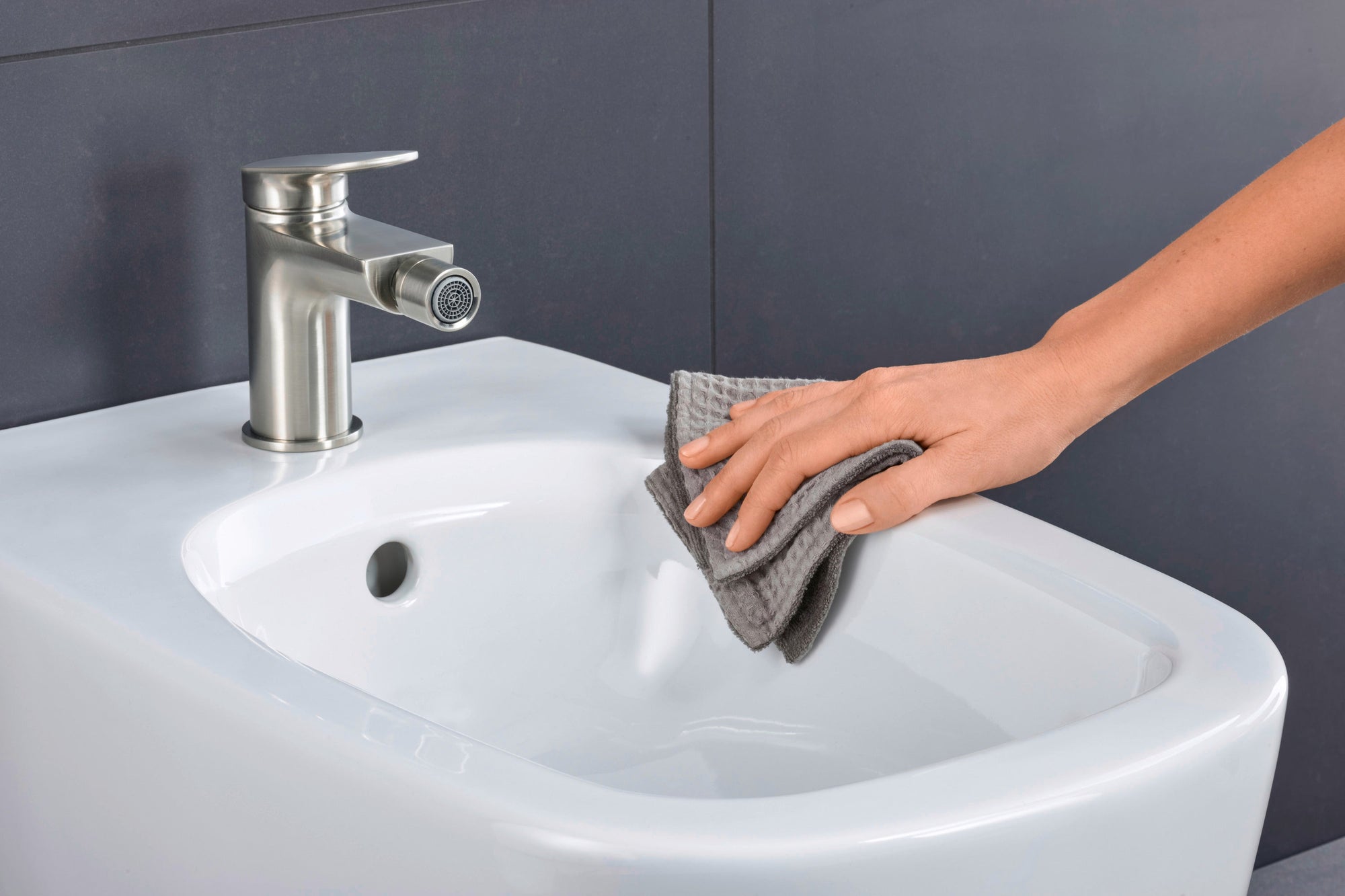 Mitigeur monocommande pour bidet Duravit Wave