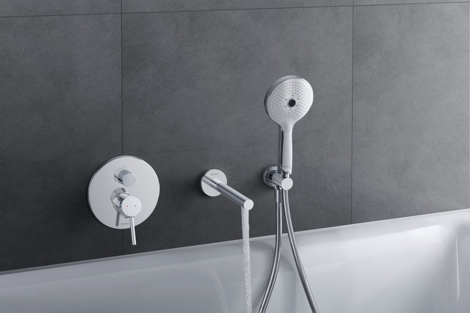 Duravit Circle Bec déverseur pour baignoire chrome brillant