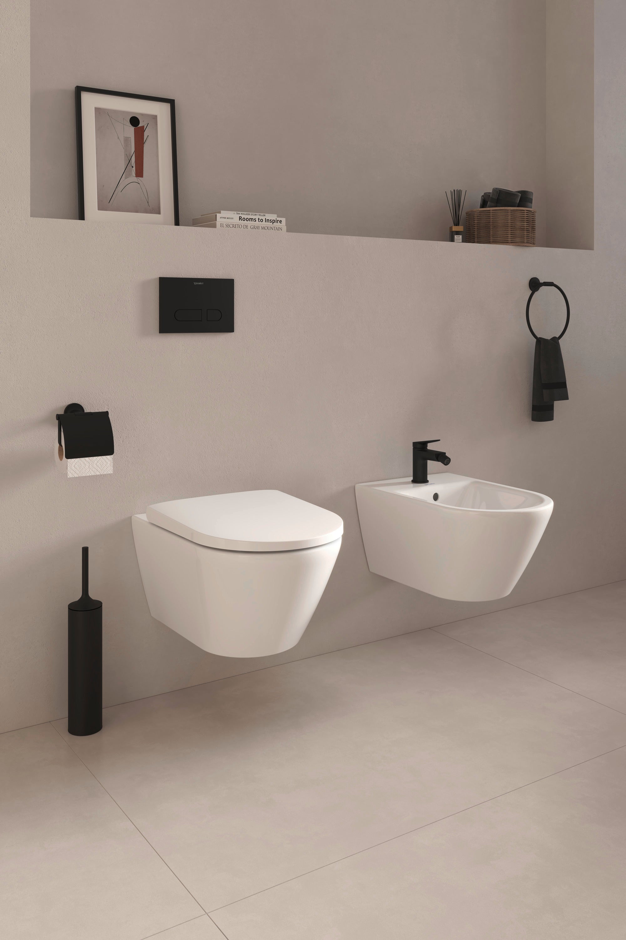 Mitigeur monocommande pour bidet Duravit Wave