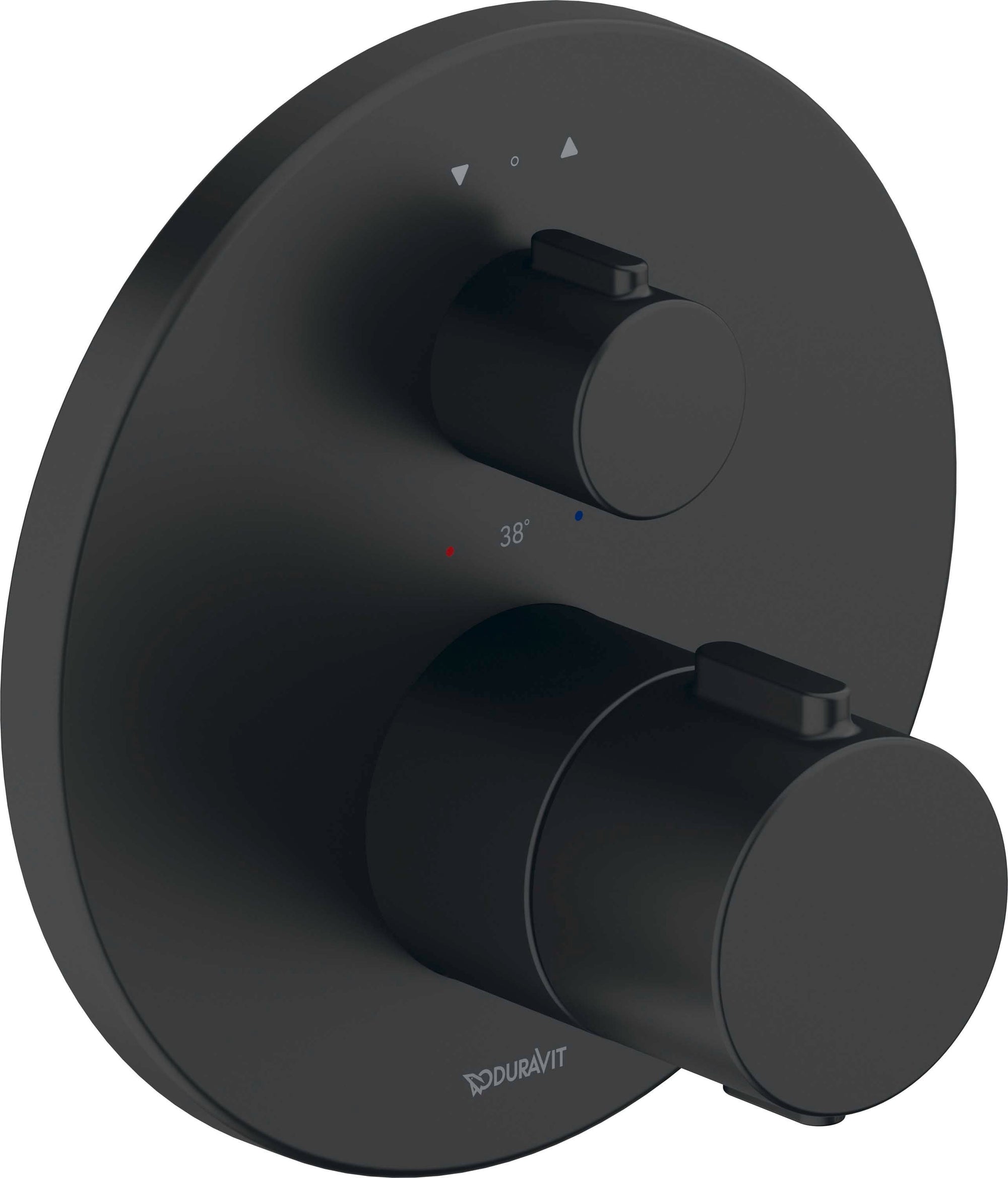 Système de douche encastré Duravit avec thermostat et pomme de douche