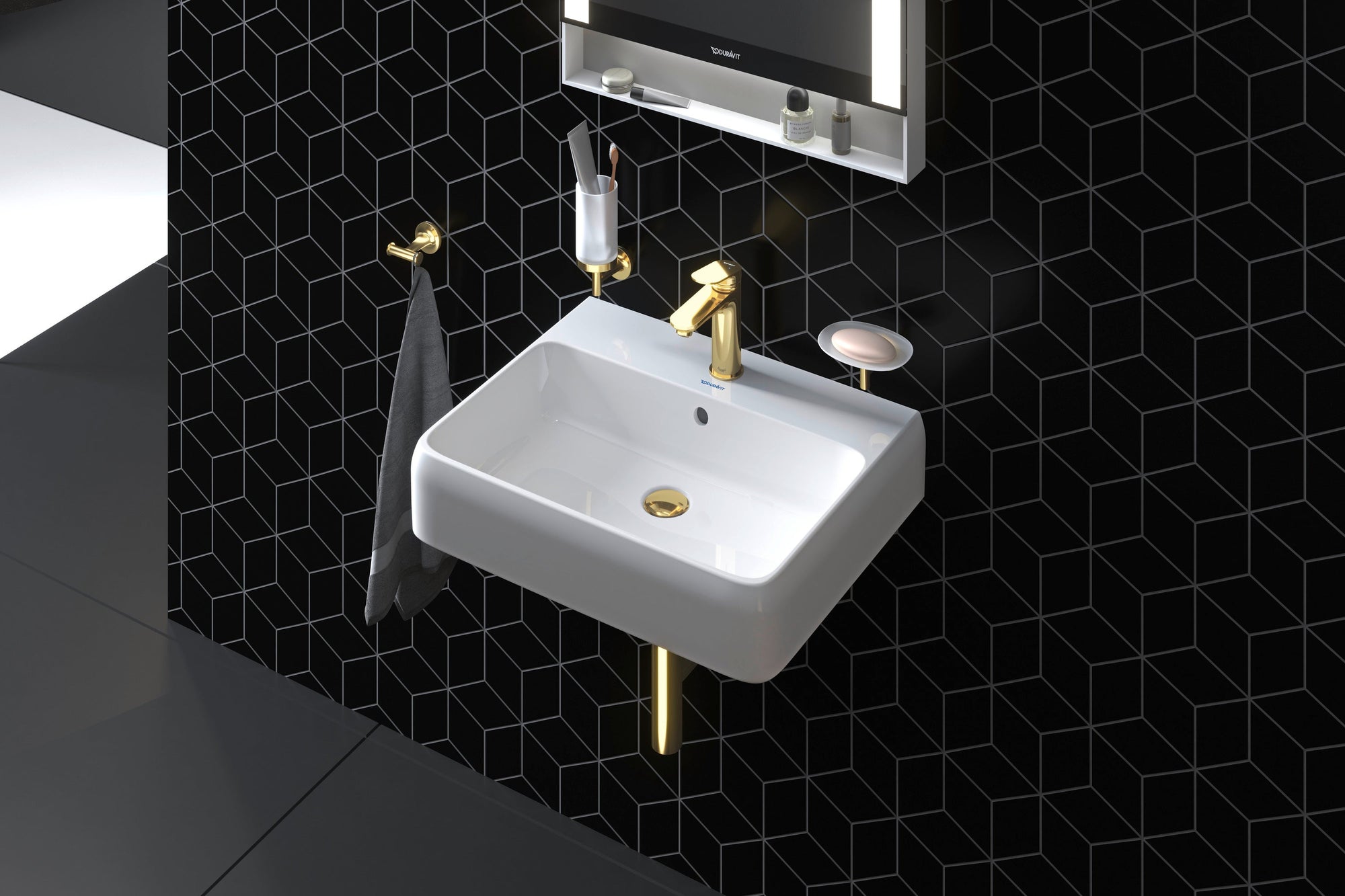 Mitigeur de lavabo monotrou Duravit Wave M