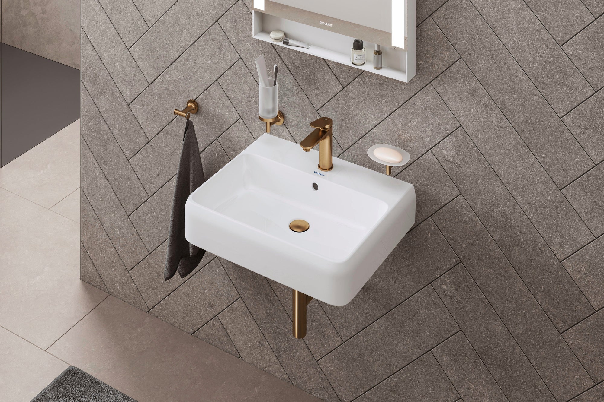 Mitigeur de lavabo monotrou Duravit Wave M