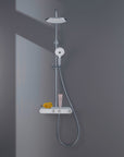 Duravit système de douche avec thermostat et tablette en verre