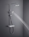 Duravit système de douche avec thermostat et tablette en verre