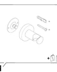 Support de douche universel Duravit