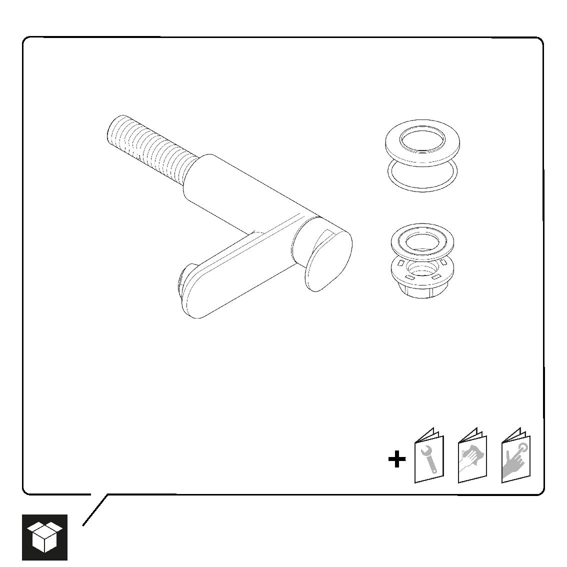 Robinet de lavabo Duravit Wave sans mélange