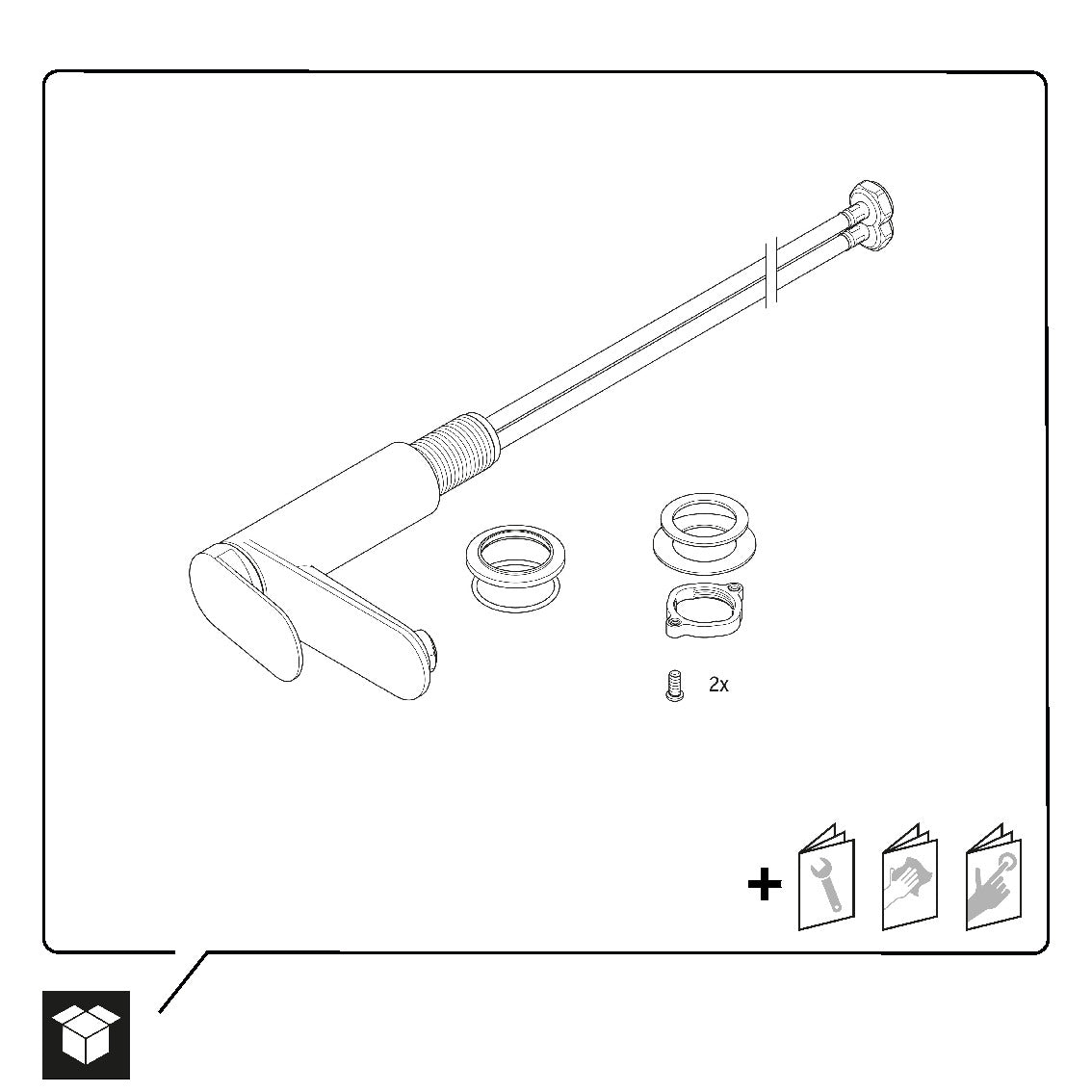 Mitigeur de lavabo monotrou Duravit Wave M