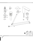 Duravit Wave robinet de lavabo 3 trous