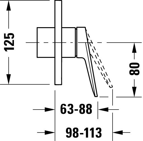 Wave Mitigeur monocommandé encastré Set