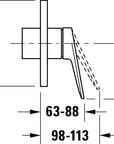 Wave Mitigeur monocommandé encastré Set