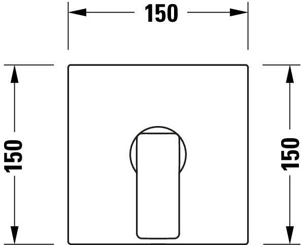 Duravit Manhattan Mitigeur monocommandé pour douche encastré