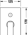 Duravit Manhattan Mitigeur monocommandé encastré Set