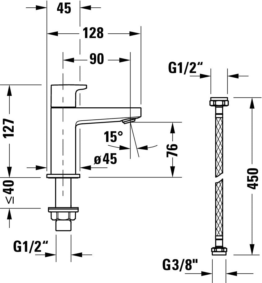 Duravit Manhattan Robinet sur pied