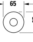 Duravit Circle Bec déverseur pour baignoire chrome brillant