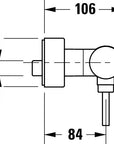 Mitigeur de douche apparent Duravit Circle