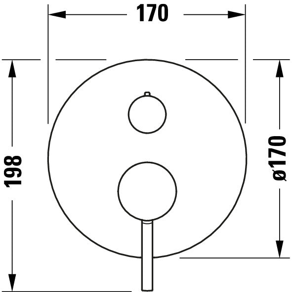 Duravit Circle Mitigeur monocommandé pour douche encastré