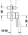 Duravit Circle Mitigeur monocommandé encastré set
