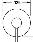 Duravit Circle Mitigeur monocommandé encastré set chrome brillant