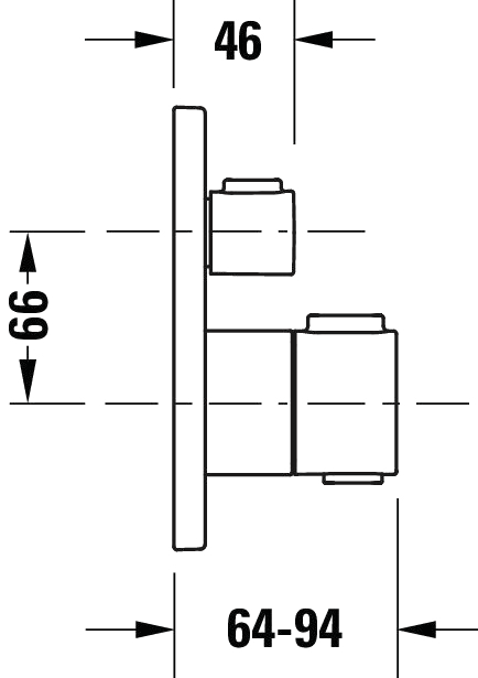 Thermostat encastré Duravit