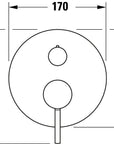 Duravit Circle Mitigeur monocommandé pour bain encastré