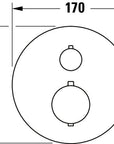 Mitigeur thermostatique Duravit encastré