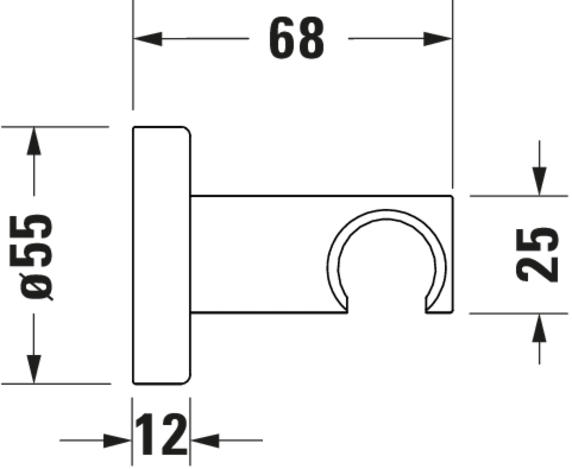 Robinetterie de baignoire Duravit Wave avec thermostat