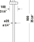 Barre de douche universelle Duravit