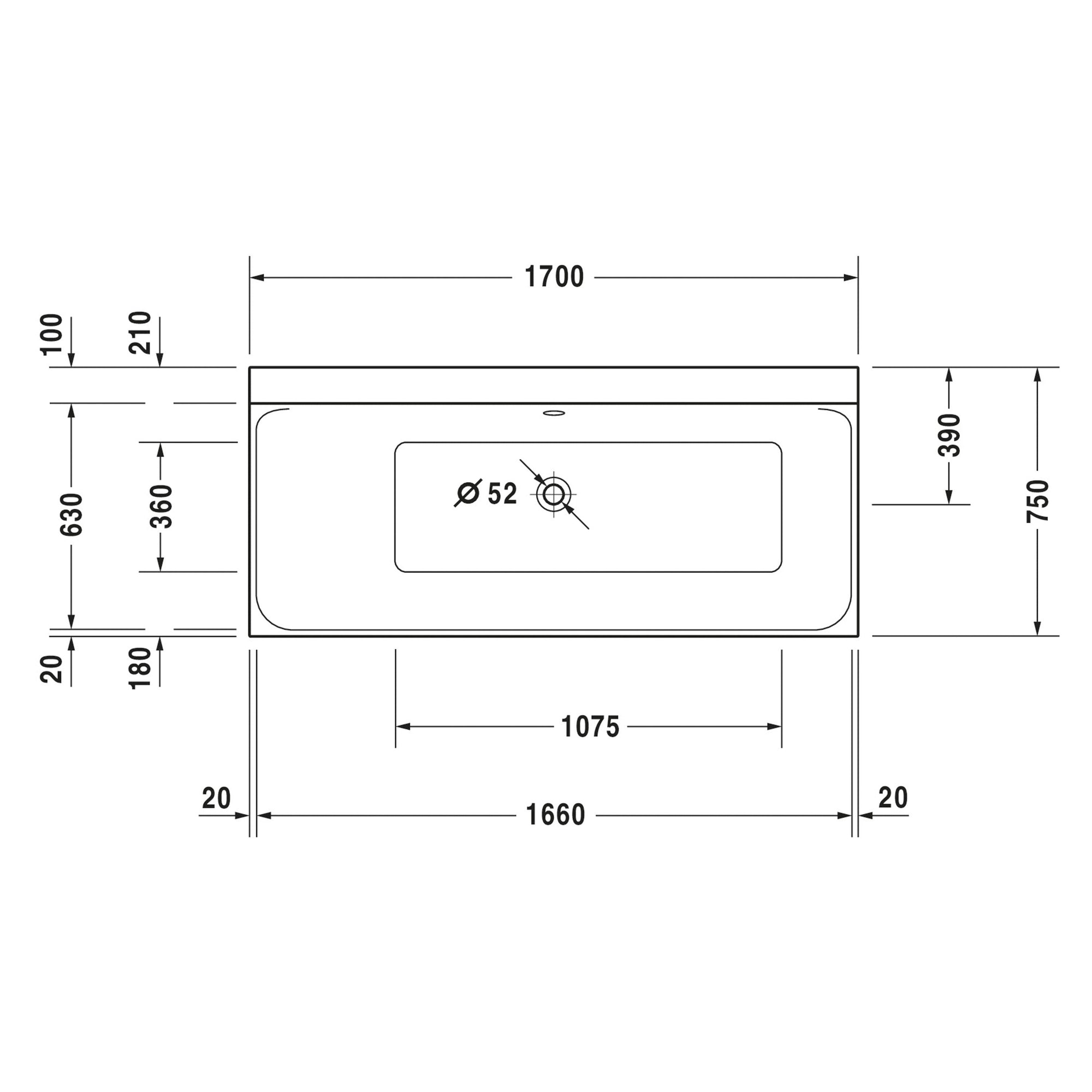Baignoire rectangulaire encastrable Duravit P3