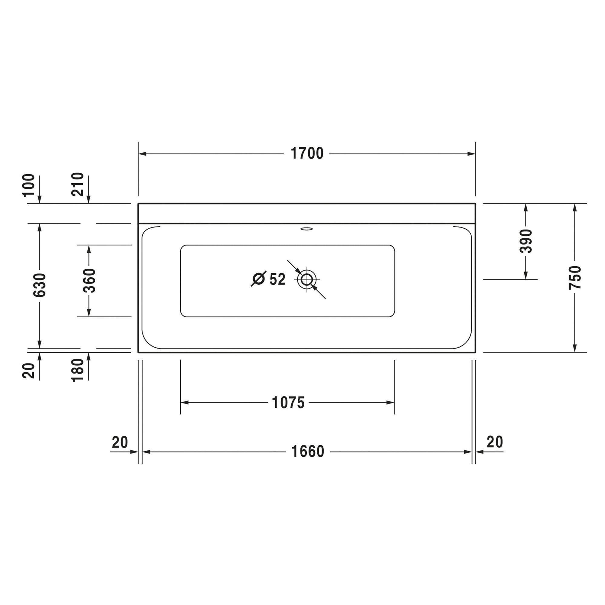Baignoire rectangulaire encastrable Duravit P3