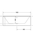 Duravit baignoire d'angle semi-îlot P3