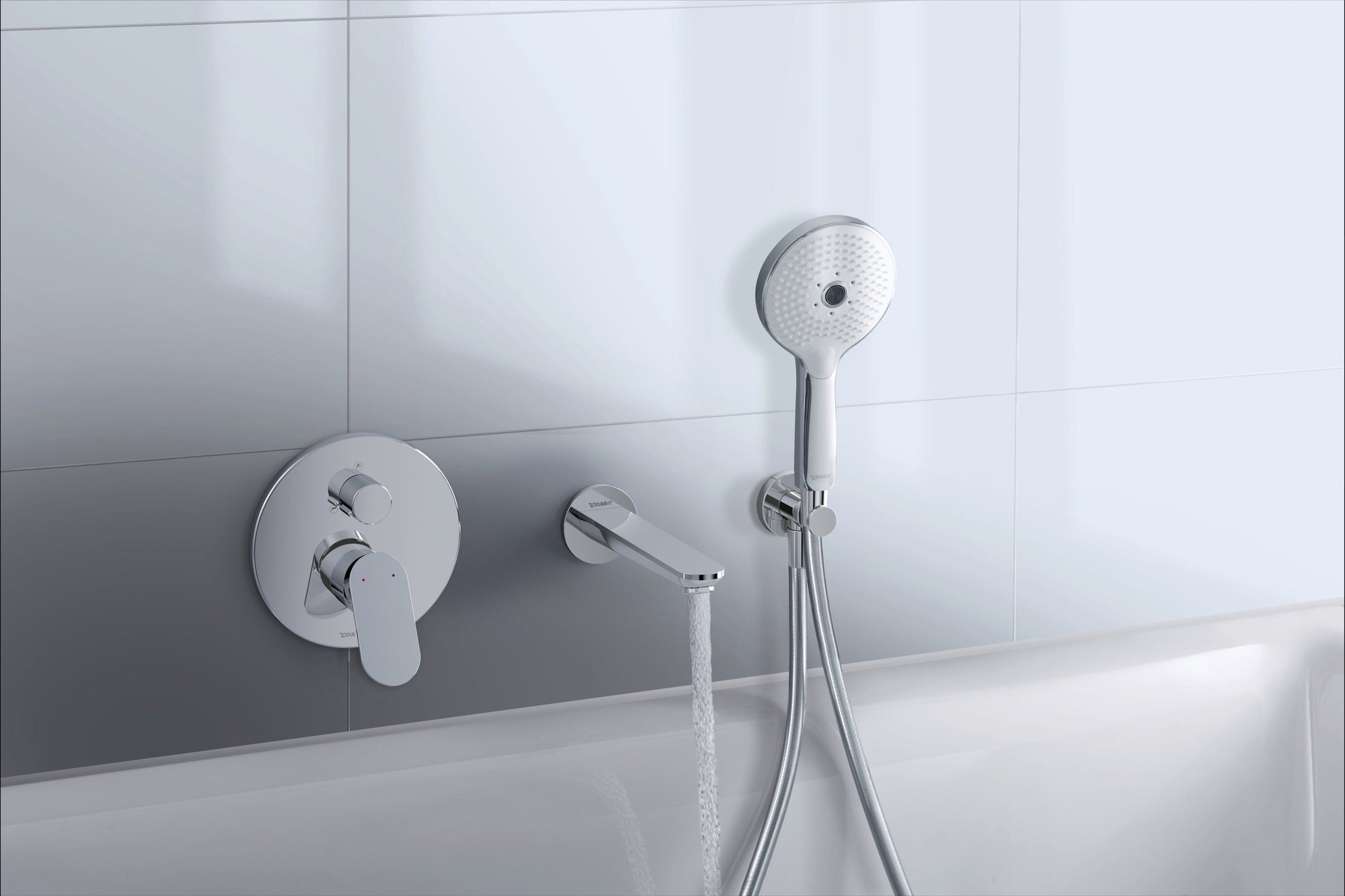 Mitigeur de baignoire monocommande Duravit Wave