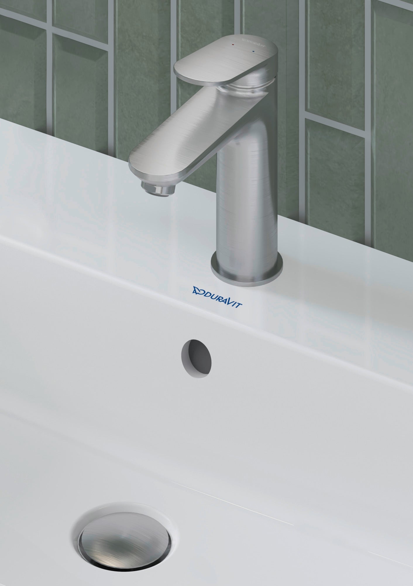 Mitigeur monocommande pour lavabo Duravit Wave M