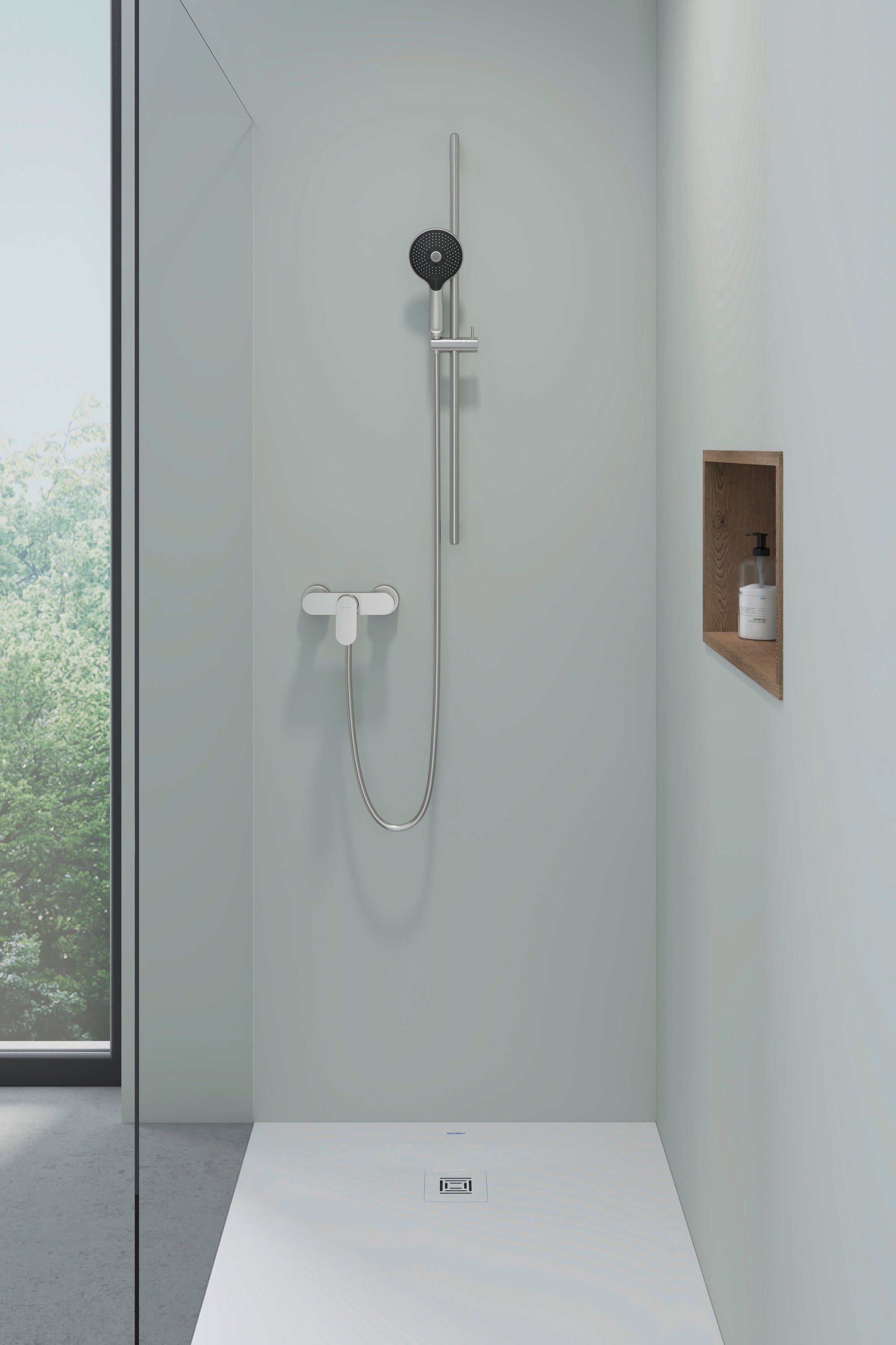Mitigeur de douche à levier unique Duravit Wave