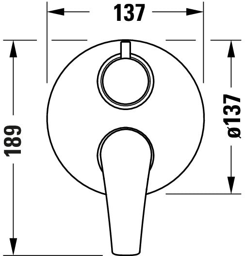 Mitigeur de baignoire Duravit DuraVelez