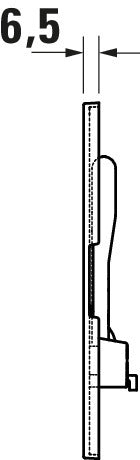 Duravit DuraSystem plaque de déclenchement Beta 100, pour WC