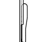 Duravit DuraSystem plaque de déclenchement Beta 100, pour WC