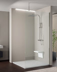 Paroi de douche à l'italienne 10 mm Super White Glass EX103