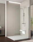 Paroi de douche à l'italienne 10 mm Super White Glass EX103