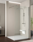 Paroi de douche à l'italienne 10 mm Super White Glass EX103